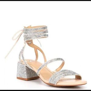 NWT - GB rhinestone strappy heel